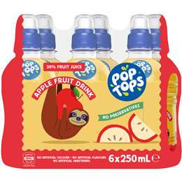 Pop Tops Apple Drink 6 x 250ml