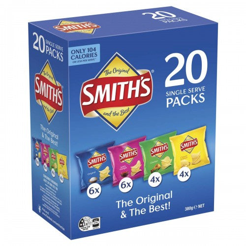 #Smiths Crinkle Variety 20pk 380g