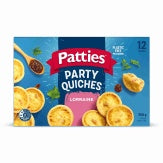 Patties Party Quiche Lorraine 12pk 550g