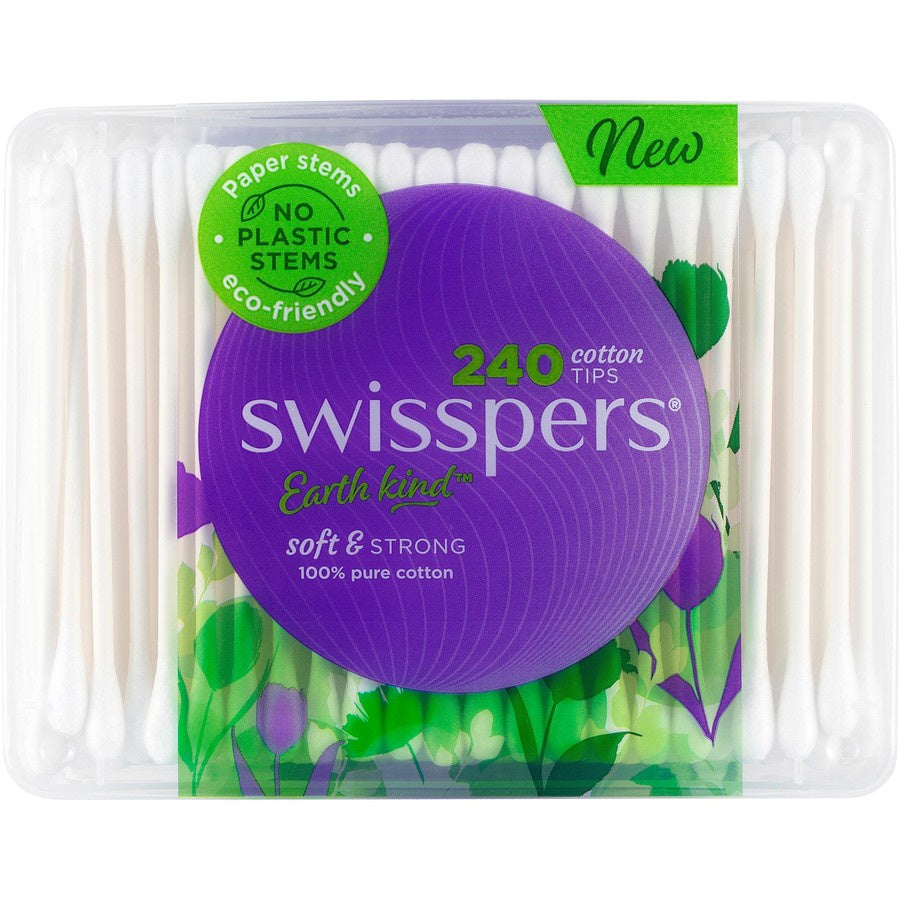 Swisspers Cotton Tips Paper Stems 240pk