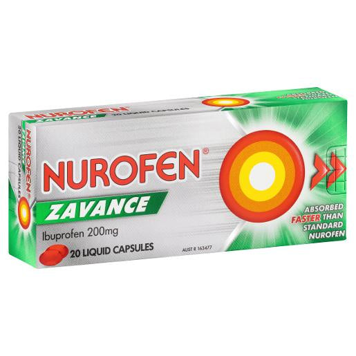 Nurofen Zavance Liquid Capsules 20s