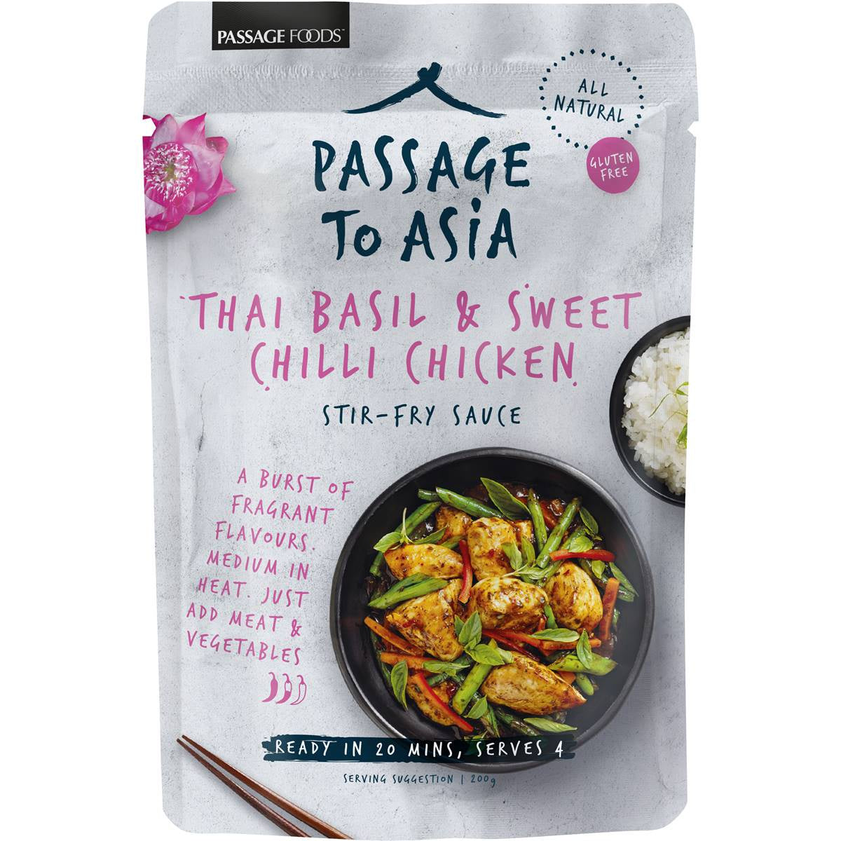 Passage To Asia Thai Basil & Sweet Chilli 200g