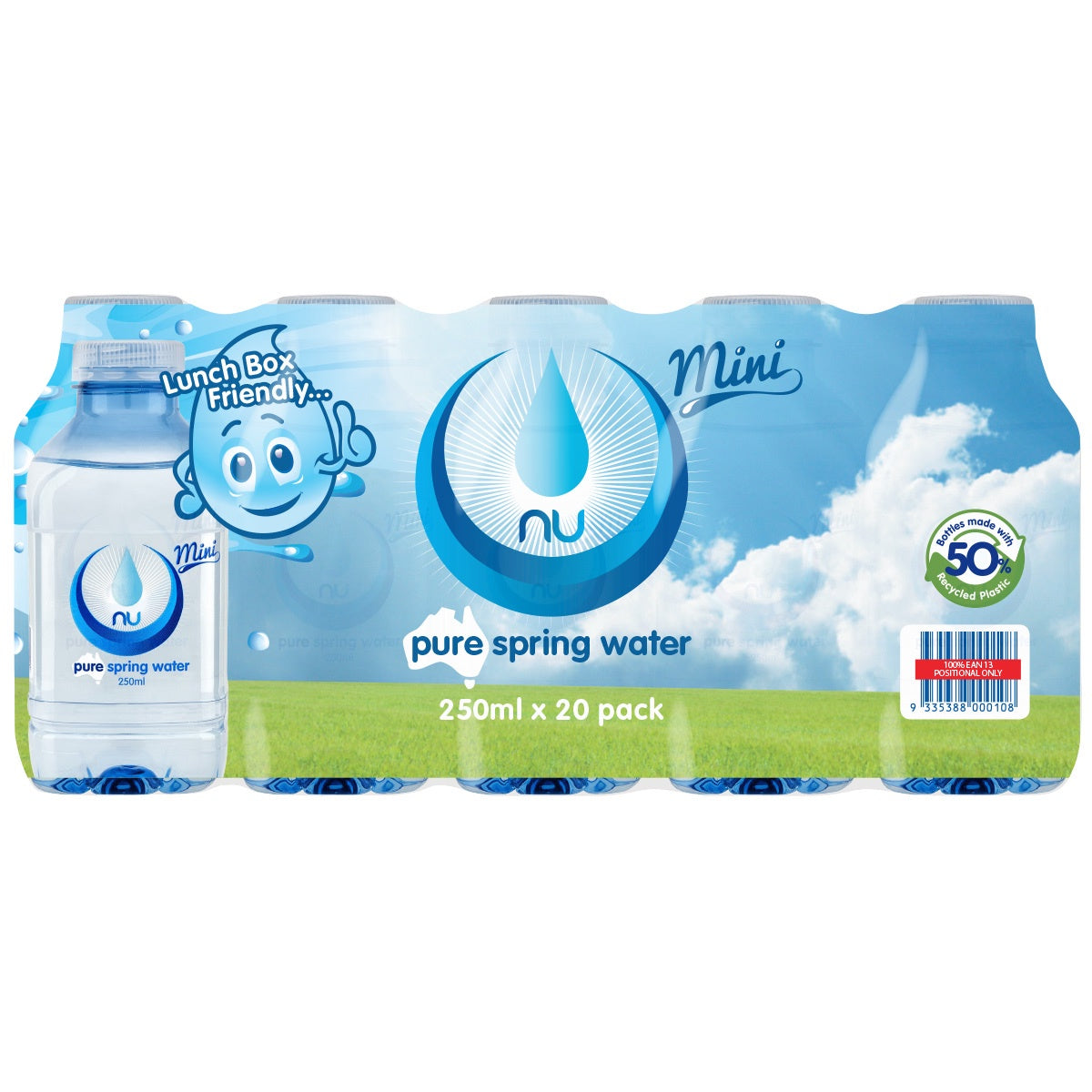 #NU Pure Spring Water Mini 250ml X 20pk