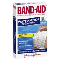 BAND-AID Brand Tough Strips Waterproof Extra Large 10