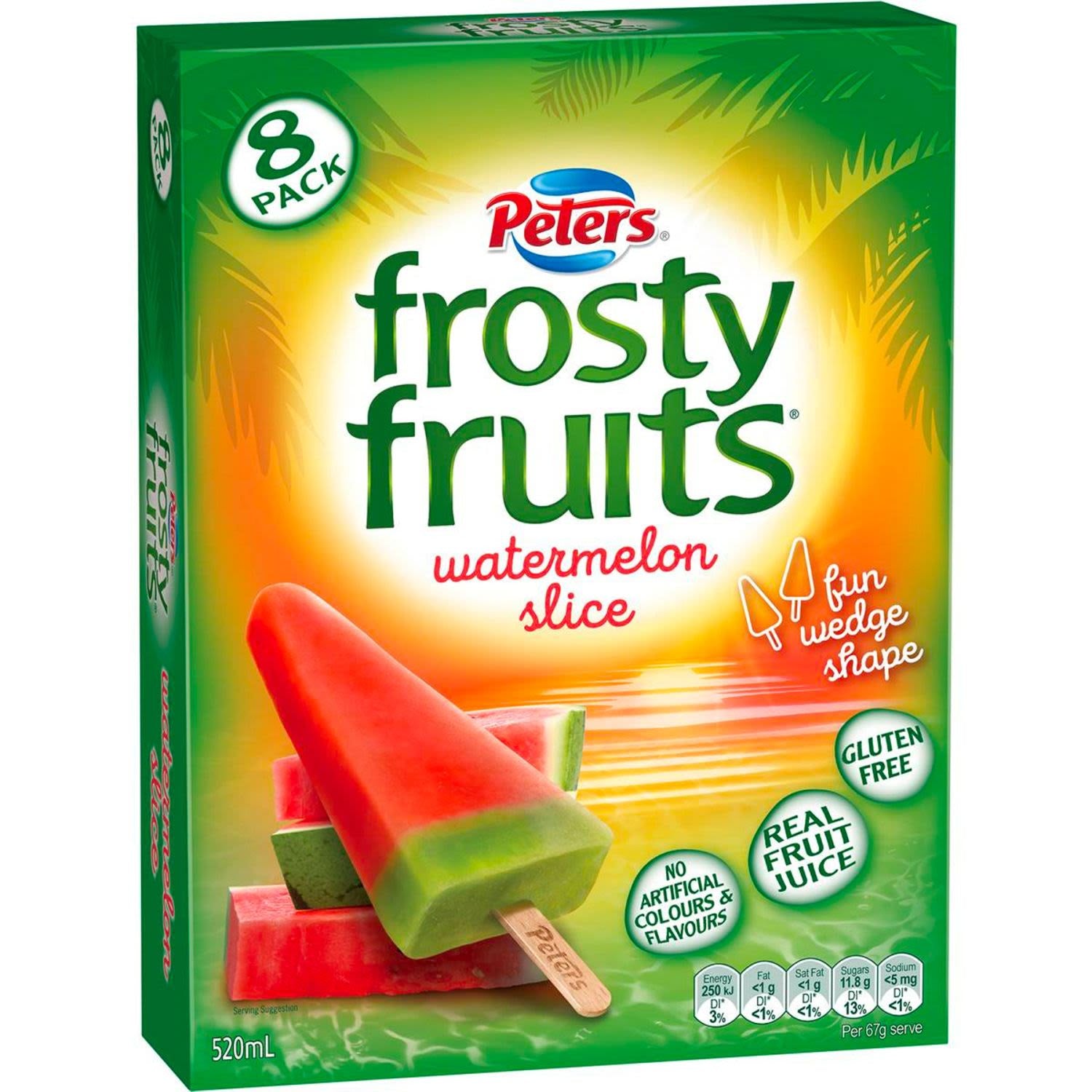 Peters Frosty Fruits Watermelon 8pk