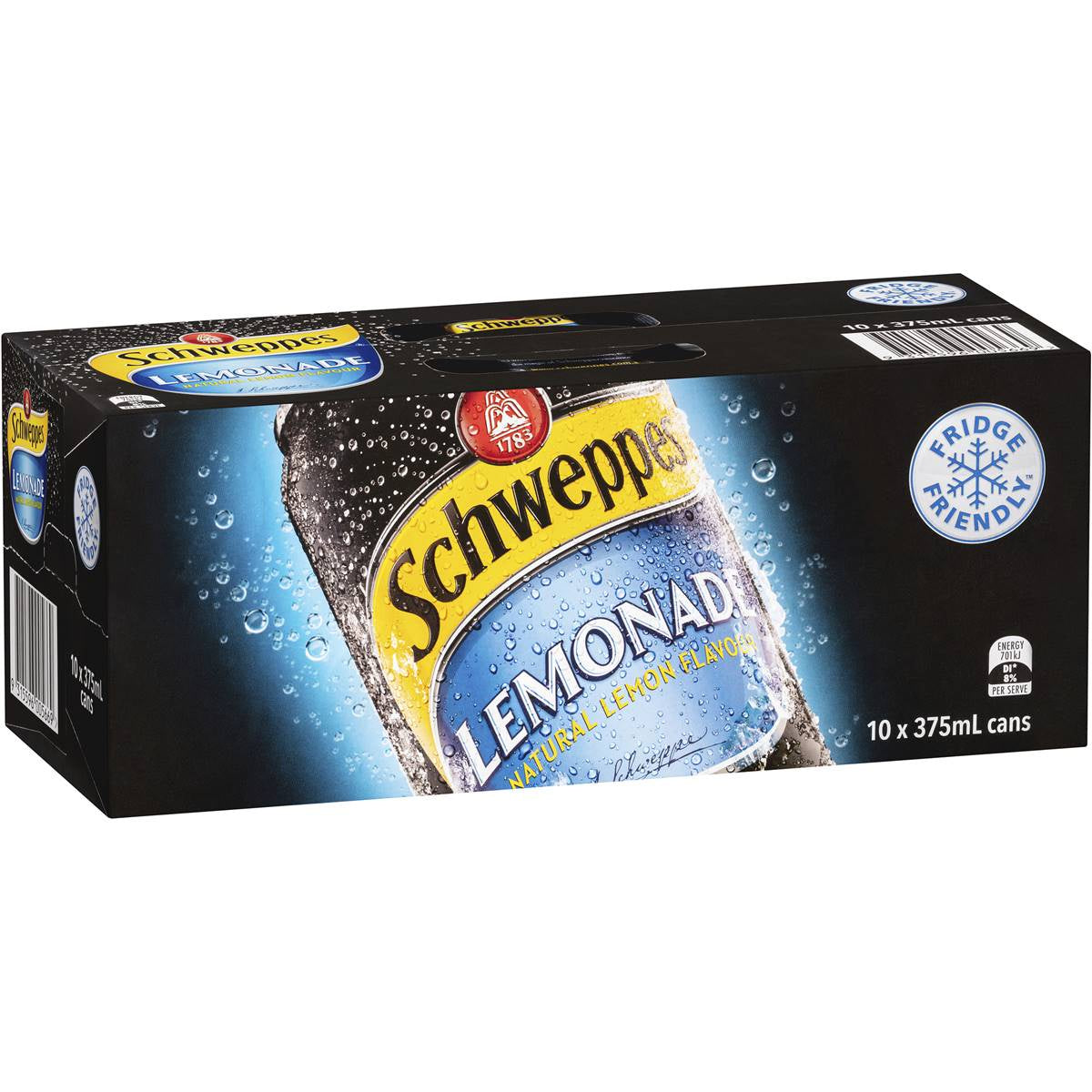 Schweppes Lemonade Cans 375ml x 10pk