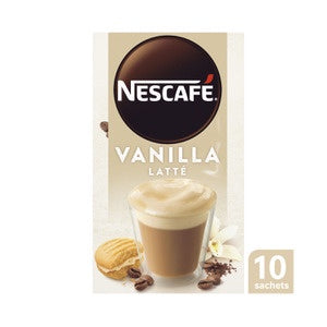 Nescafe Coffee Sachets Vanilla Latte  10pk