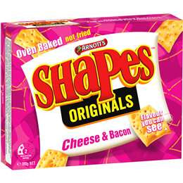 Arnotts Shapes Cheese & Bacon 180g