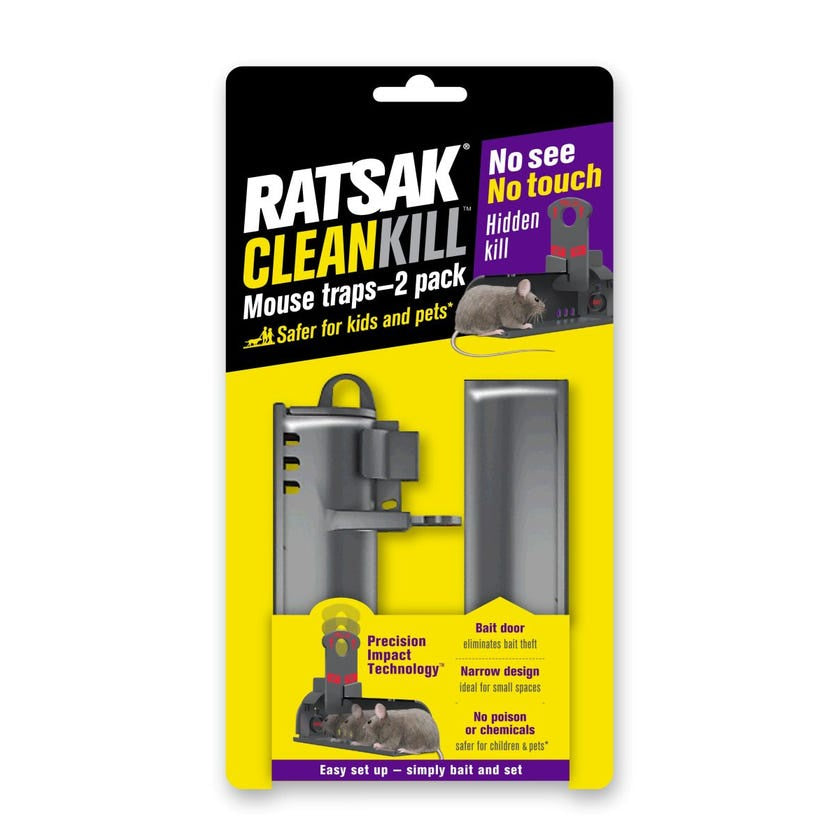 Ratsak Mouse Trap Clean Kill 2 pk