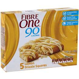 Fibre One Lemon Drizzle Squares 5pk