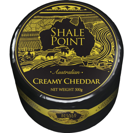 Shale Point Wax Wheel Creamy Cheddar 500gm