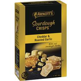 Arnott's Sourdough Crisps Cheddar & Roasted Garlic 150g