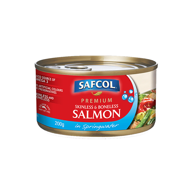 Safcol Premium Salmon Skinless & Boneless 200g