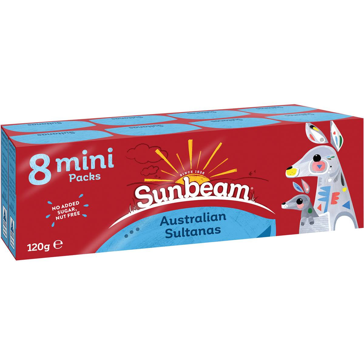 Sunbeam Sultanas Mini 8 Pack 120g