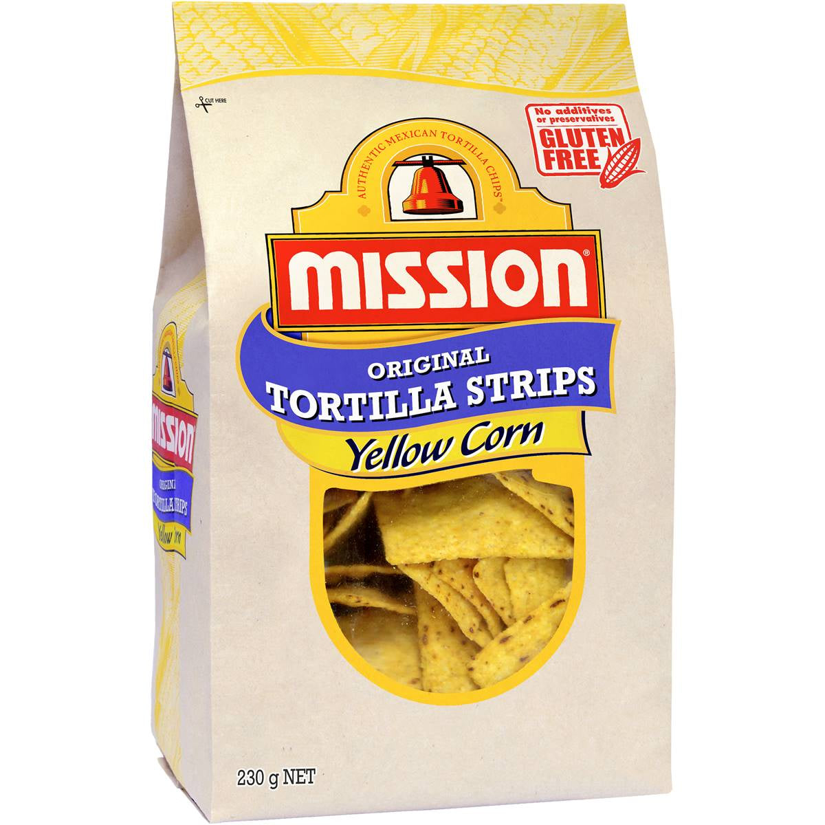 Mission Original Tortilla Strips White Corn 230g