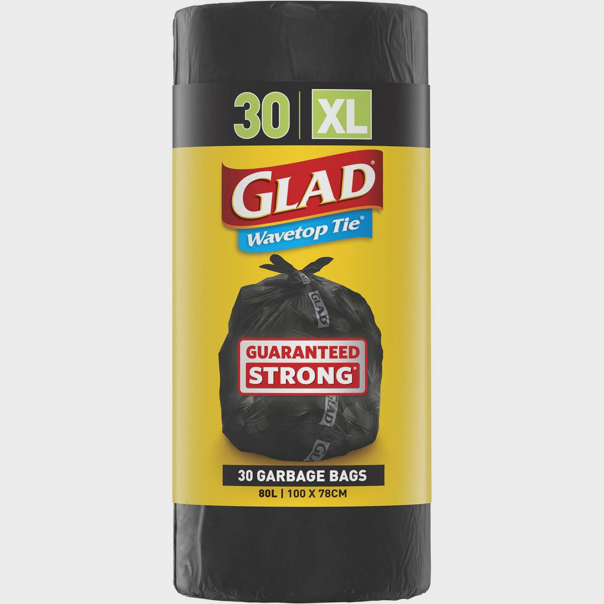 Glad Wavetop Garbage Bag 80 Litres 30Pk