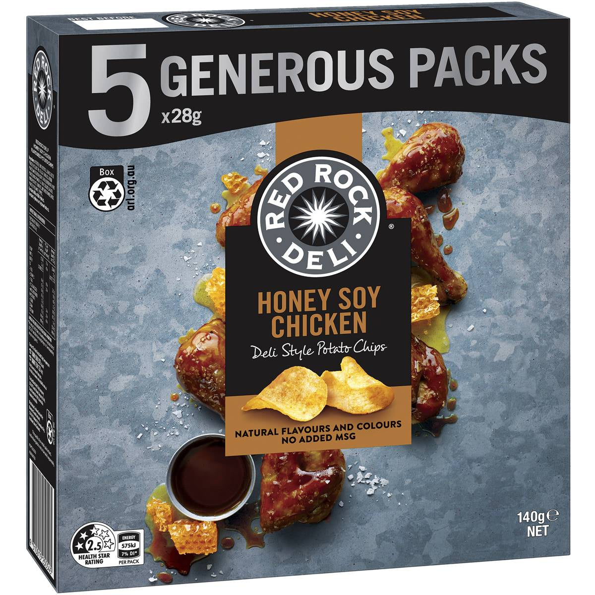 Red Rock Deli Multipack Honey Soy Chicken 5 Pack