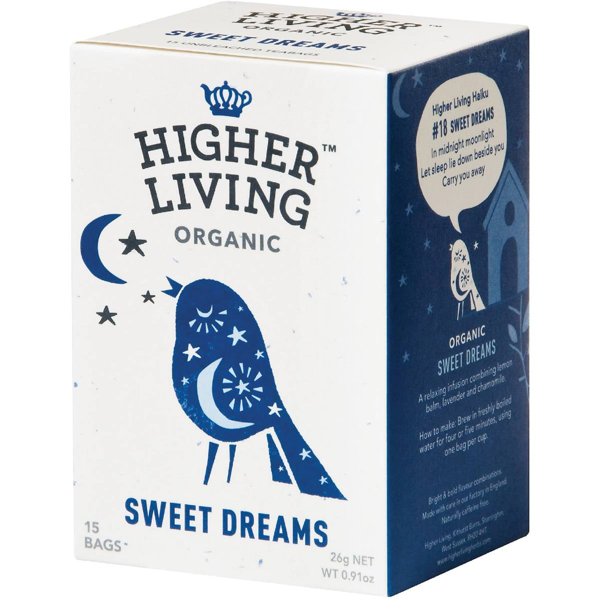 Higher Living Sweet Dreams Tea Bags 15pk