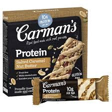 Carmans Salted Caramel Nut Butter Protein Bars 5 Pack (GF)