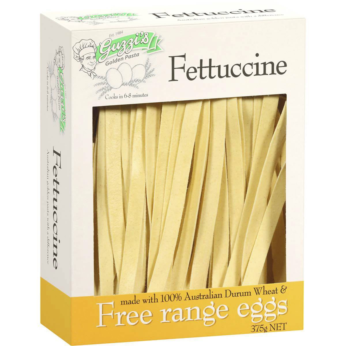 Guzzis Free Range Egg Fettuccine Plain 375g