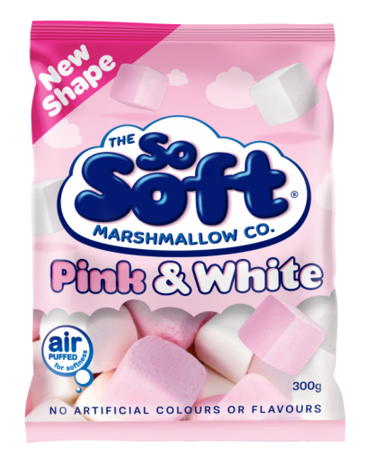 So Soft Marshmallows Pink & White 300gm