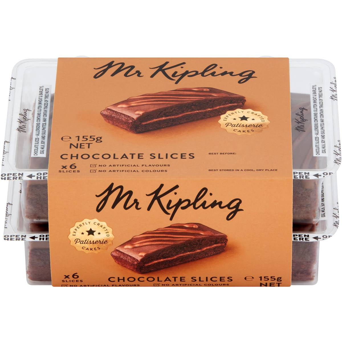 Mr Kipling Chocolate Slice 6 Pk