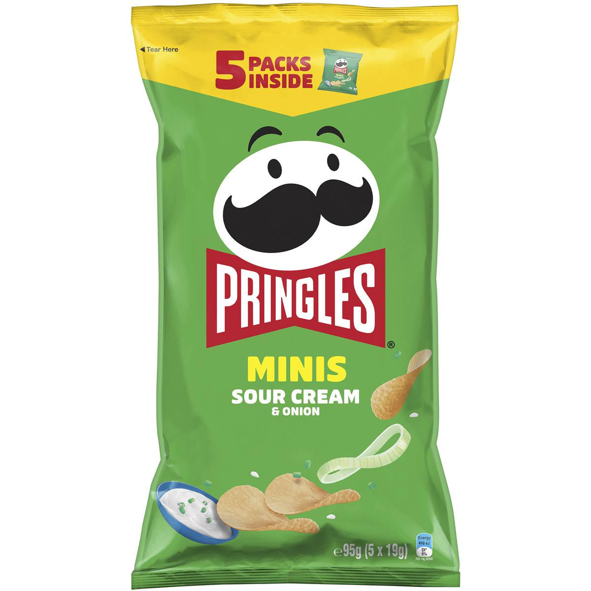 Pringles Minis Sour Cream & Onion 5pk 95g