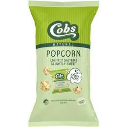 Cobs Popcorn Lightly Salted Slightly Sweet Gluten Free 5pk