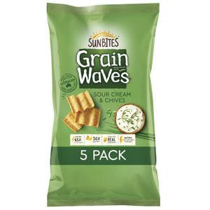 Sunbites Grainwaves Sour Cream & Chives 5 Pack