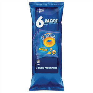 Cheezels Cheese 6pk 114gm