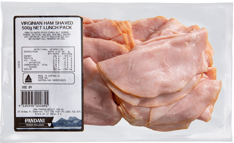 Pandani Virginian Ham Shaved 350g