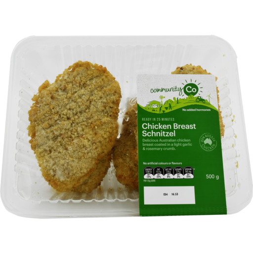 Community Co Chicken Breast Schnitzel 500g