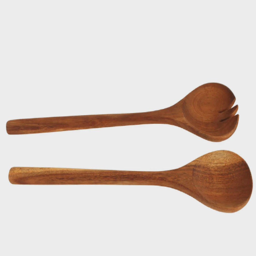 Acacia Wood Serving Spoon Set