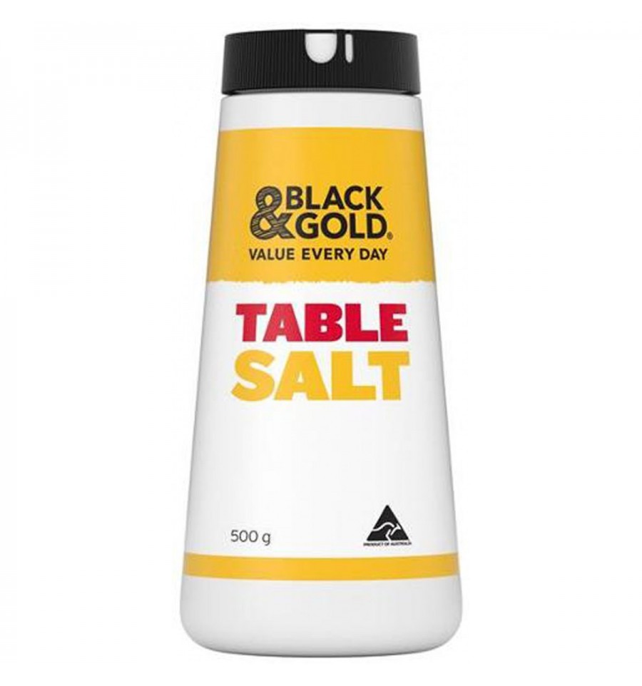 Black & Gold Drum Table Salt 500g