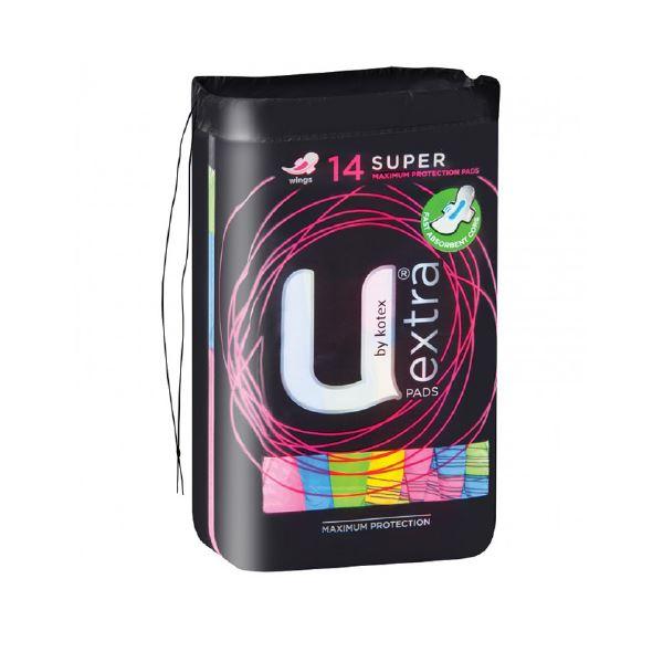 U By Kotex Maxi Pads Super Wing 14