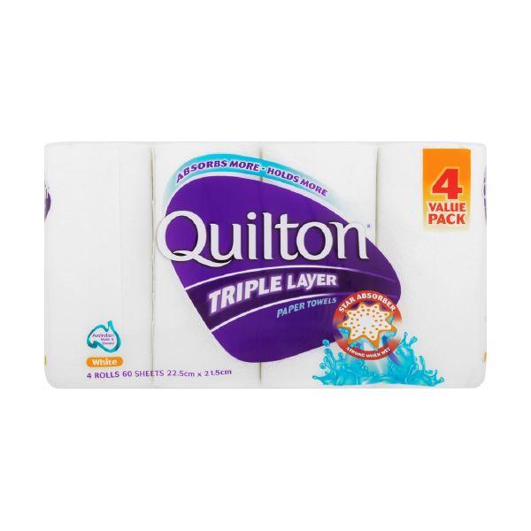 Quilton 3ply Paper Towel 4pk