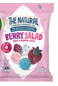 The Natural Confectionery Berry Salad Berry Flavoured Jellies -180g