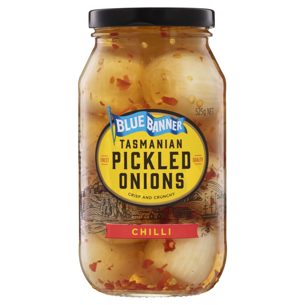 Blue Banner Chilli Pickled Onions 525g