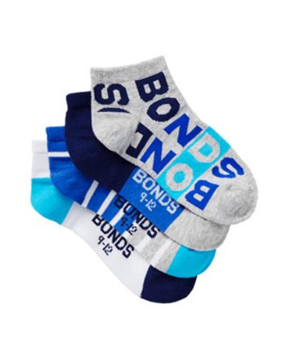 Bonds Boys Fashion Trainer 4pk - Size 5-8