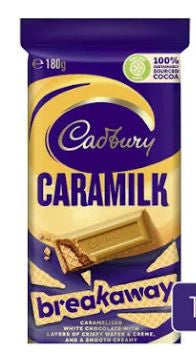 Cadbury Chocolate Caramilk Breakaway 180gm