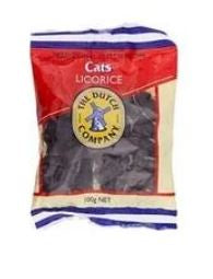 The Dutch Company Cats Licorice - 100g