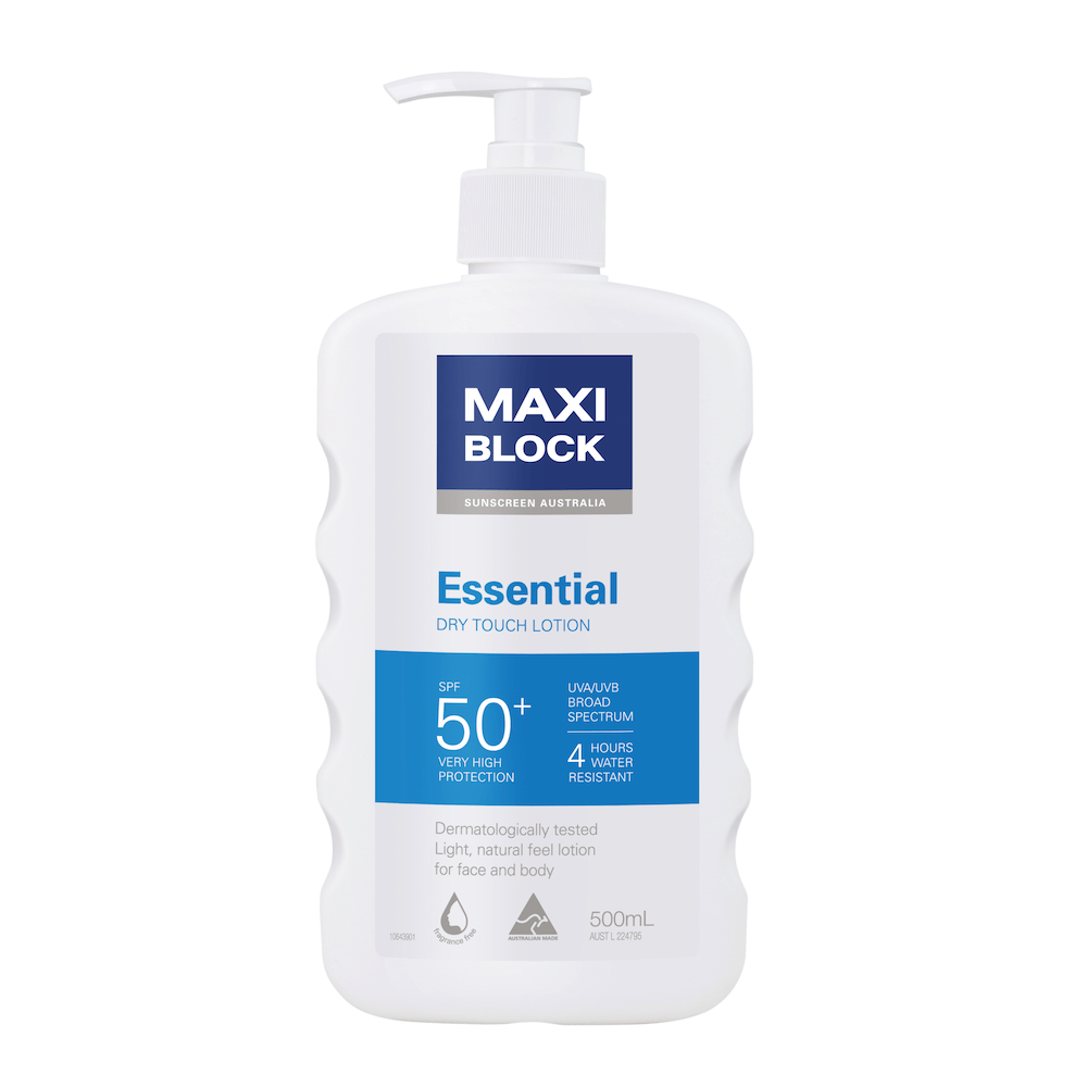 Maxiblock Essential SPF50+ Sunscreen Pump 500ml