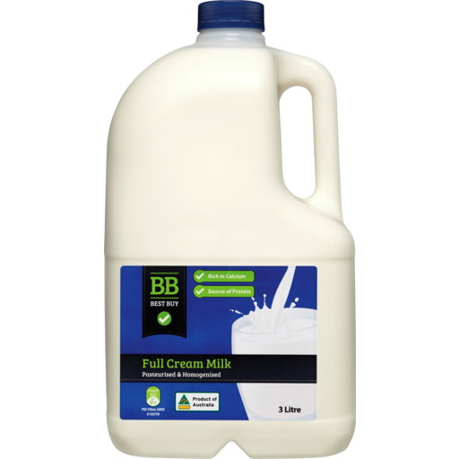 Best Buy Full Cream Milk 3L