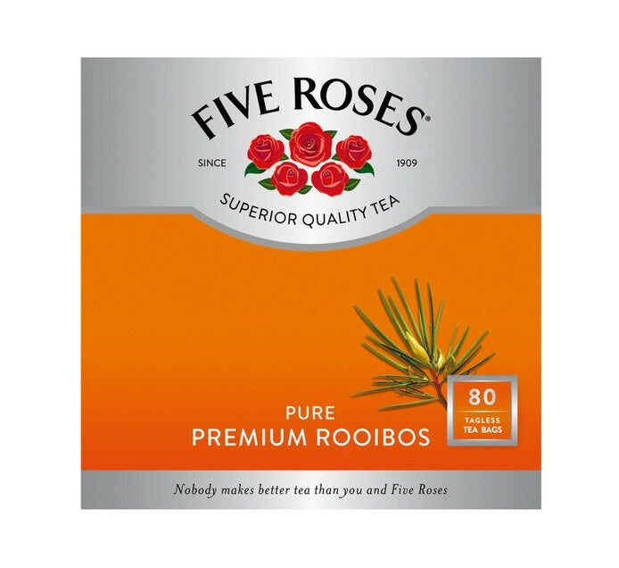 Five Roses Rooibos Tagless Tea Bags 80pk