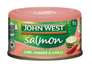 John West Salmon Tempters Lime, Ginger & Chilli 95gm