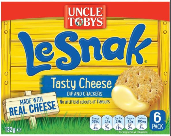 Uncle Toby Le Snak Tasty Cheese Value Pack 132gm