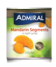 #Admiral Mandarin Segments 310g