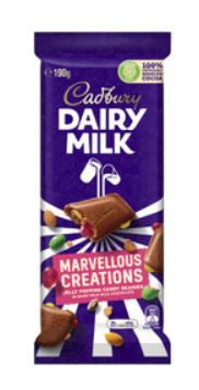 Cadbury Chocolate Marvellous Creations Jelly Bean Block - 190gm