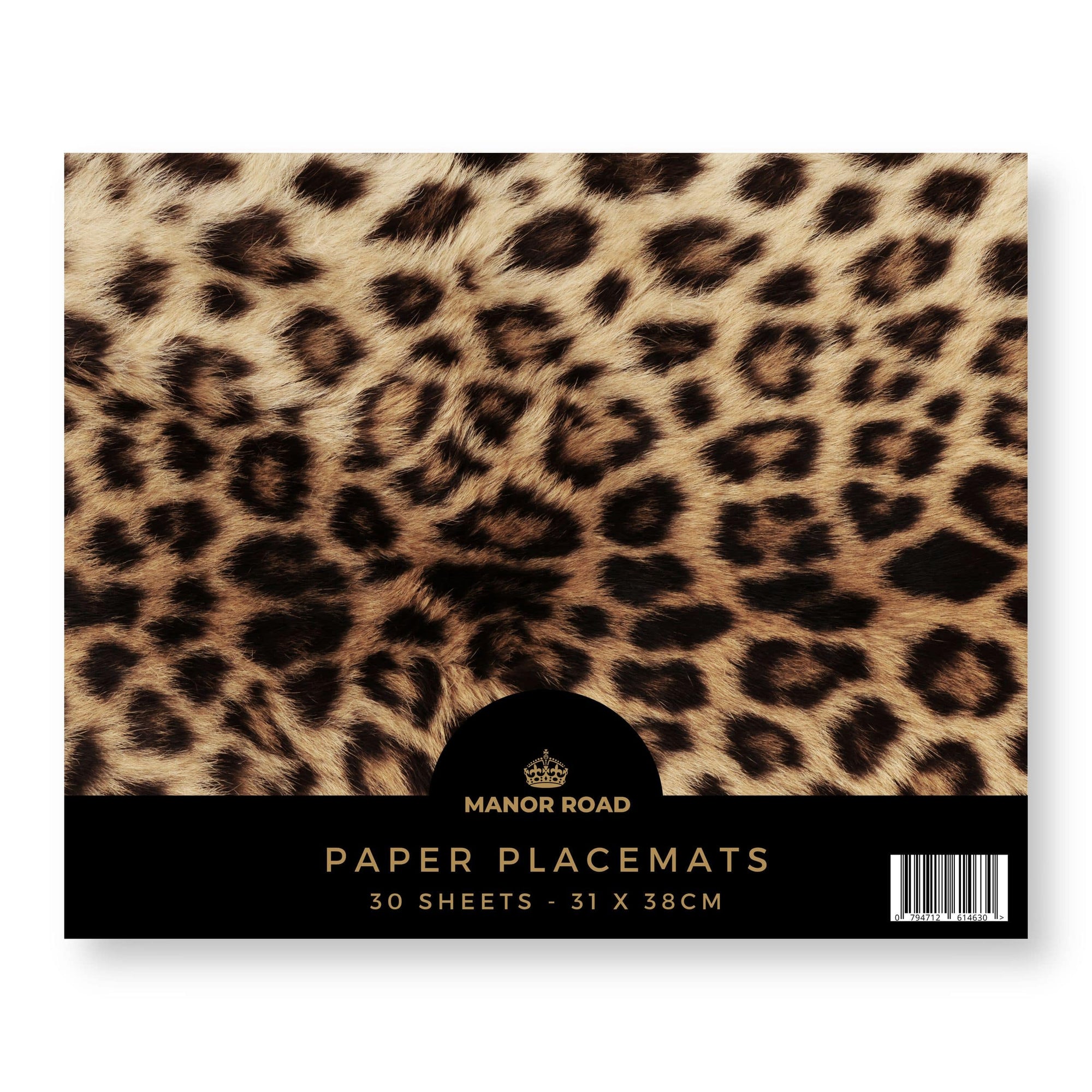 Manor Road Paper Placemat Leopard 30pg