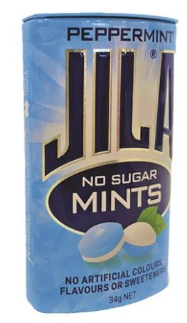 Jila Mints Peppermint Tins Sugar Free - 34g